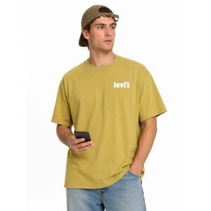 Levi’s Logo Tee Golden Olive Yellow Large Streetwear